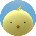 bright yellow sphere that resembles a tiny bird.