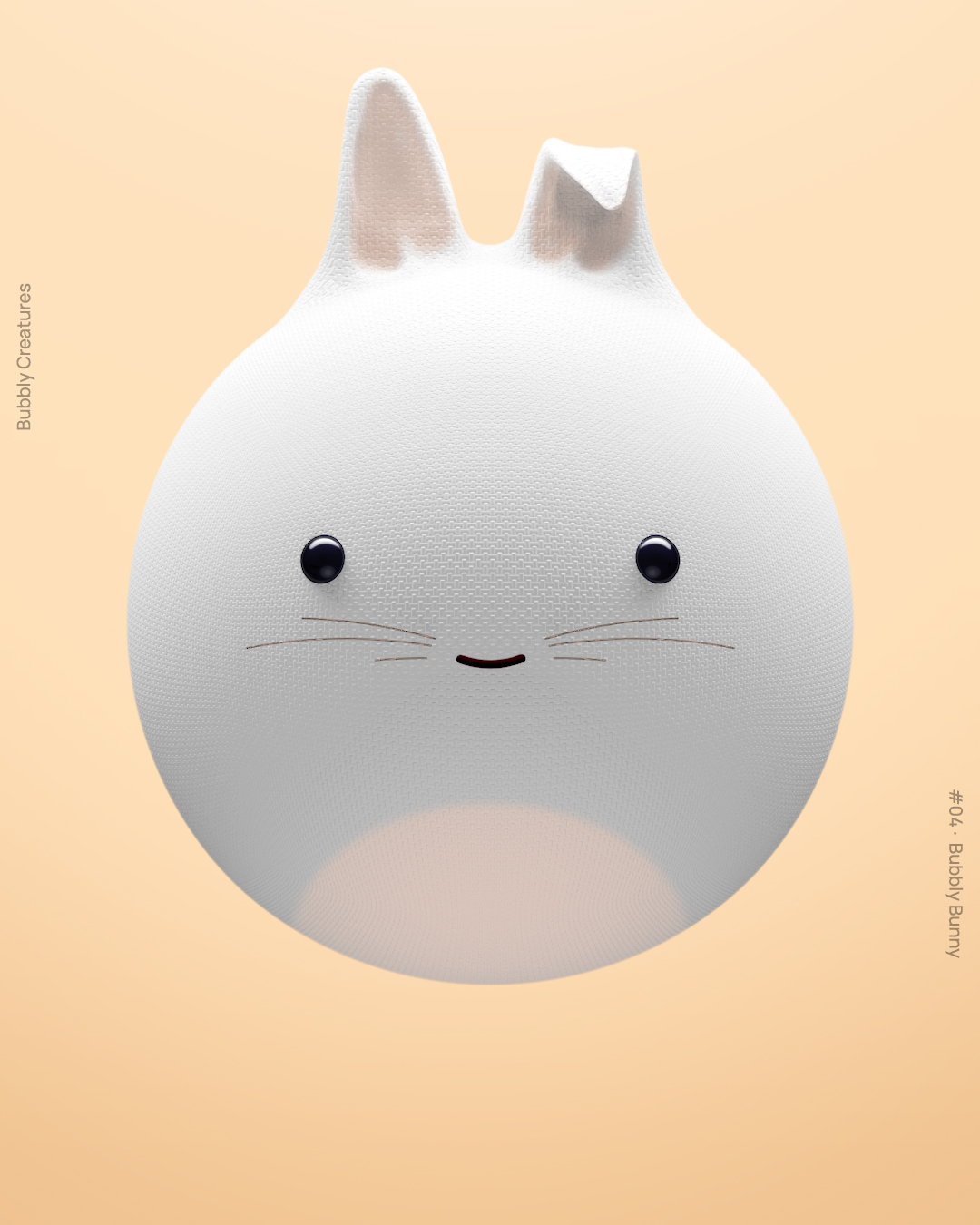 fluffy little sphere that resembles a small bunny.